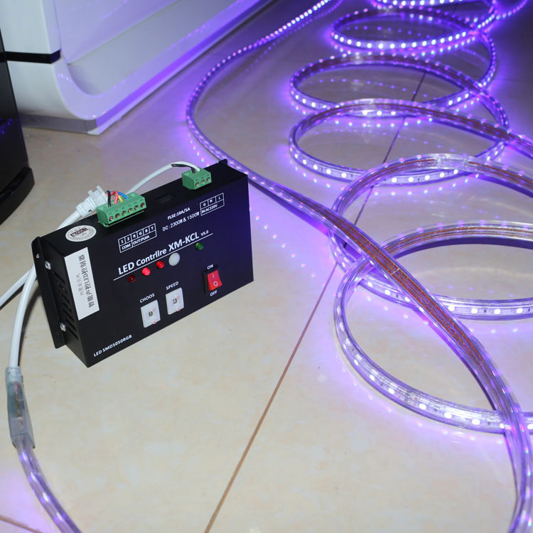 AC220V Max 2300W, 50Hz LED RGB Controller Control 328 feet SMD 5050 RGB High Voltage Waterproof  LED Strip Lights